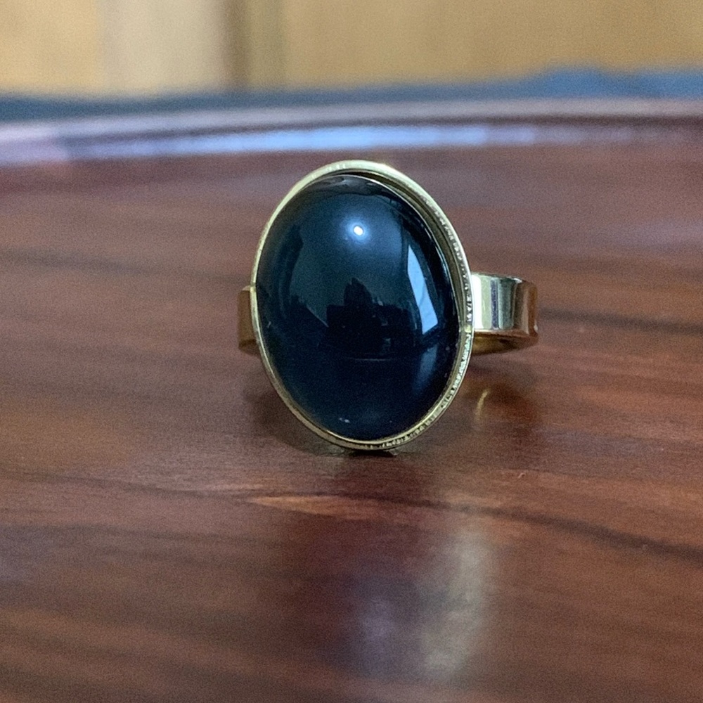 New Gold tone stainless steel mood ring